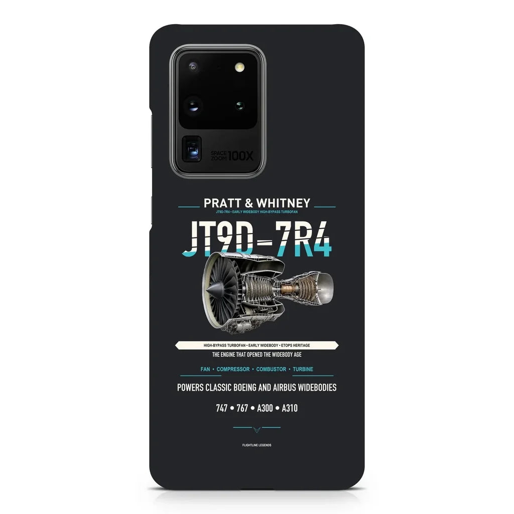 JT9D-7R4 design on samsung case - black
