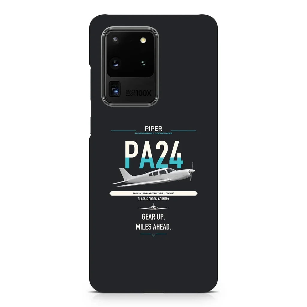 Piper PA-24-250 Comanche 250 design on samsung case - black