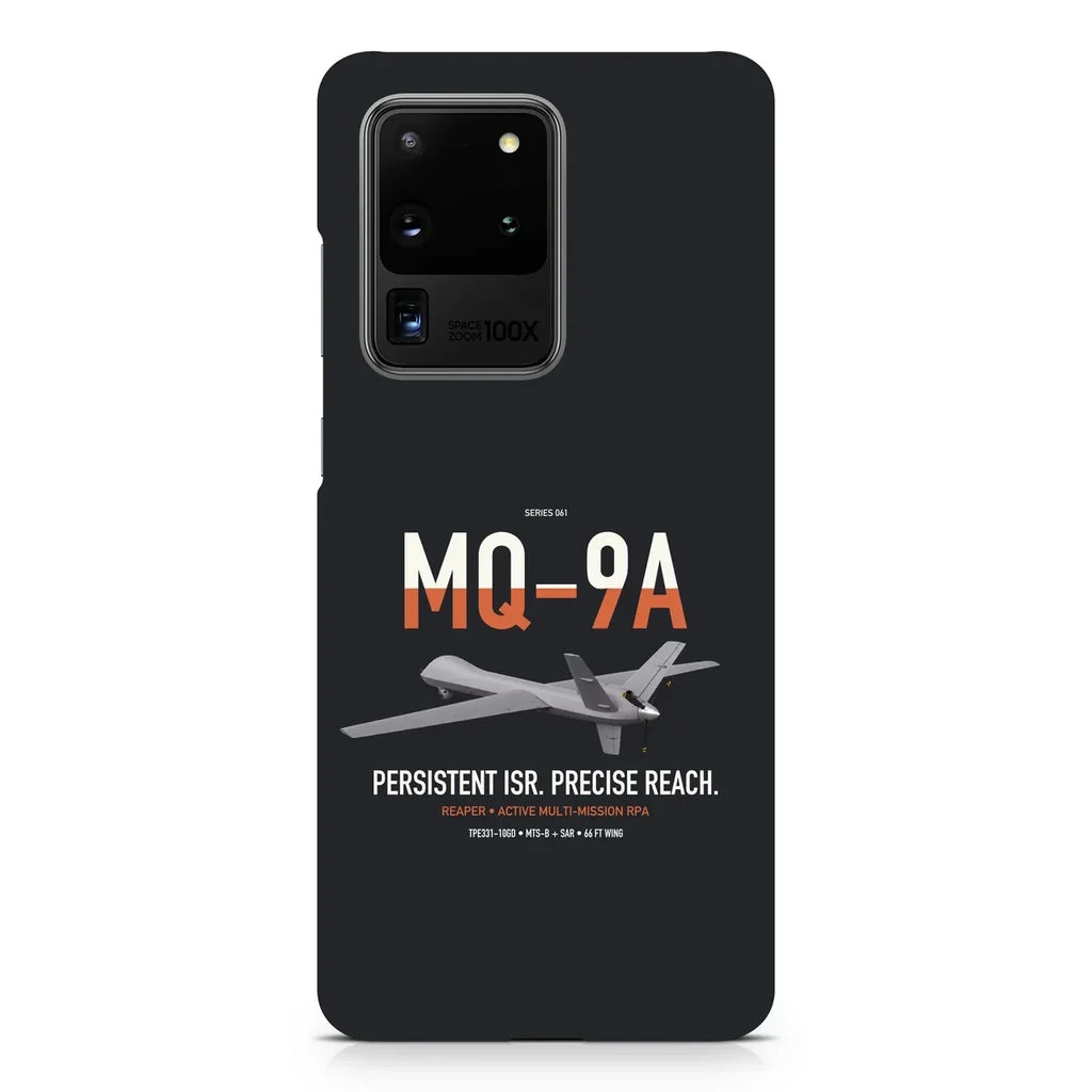 MQ-9A Reaper design on samsung case - black