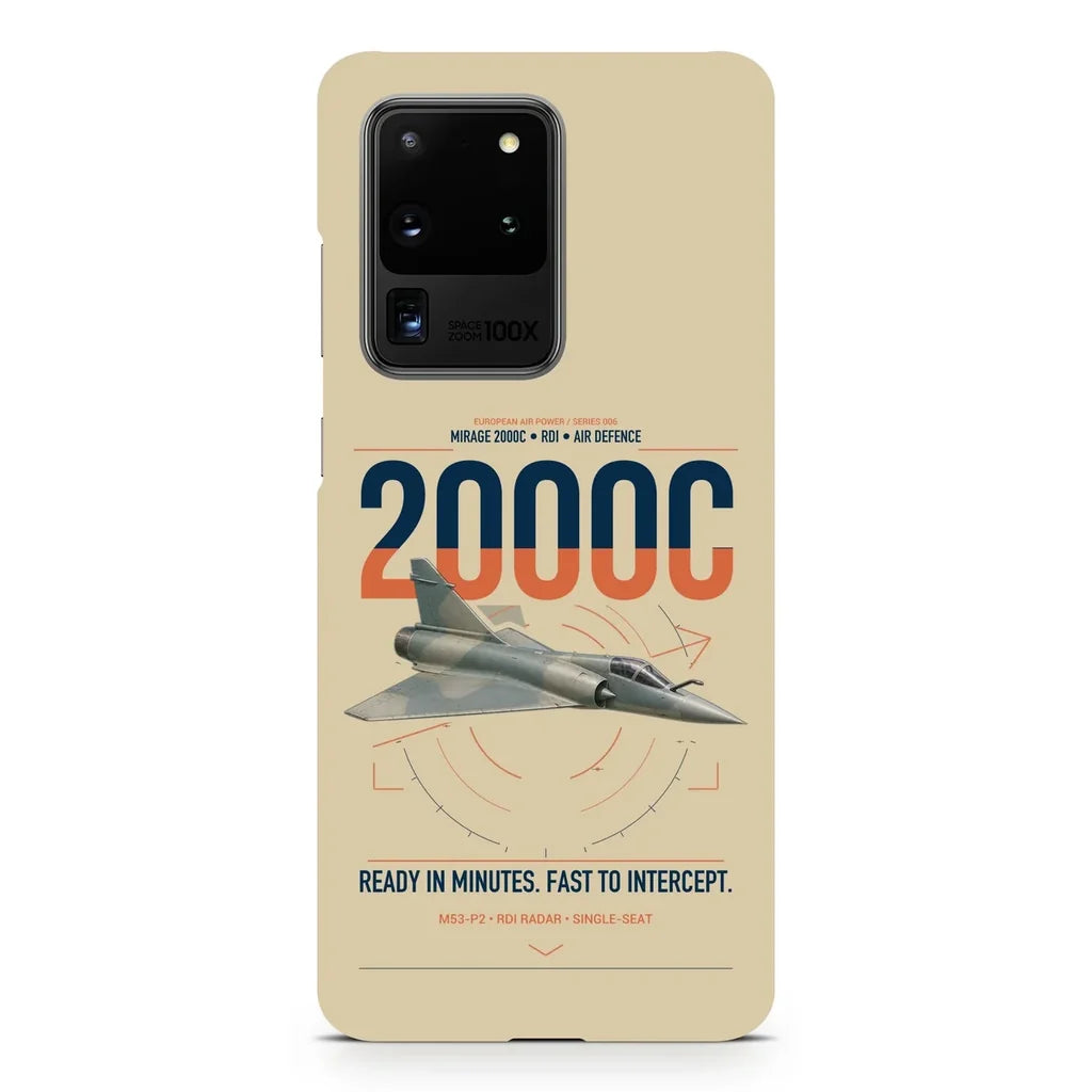 Dassault Mirage 2000C RDI design on samsung case - beige