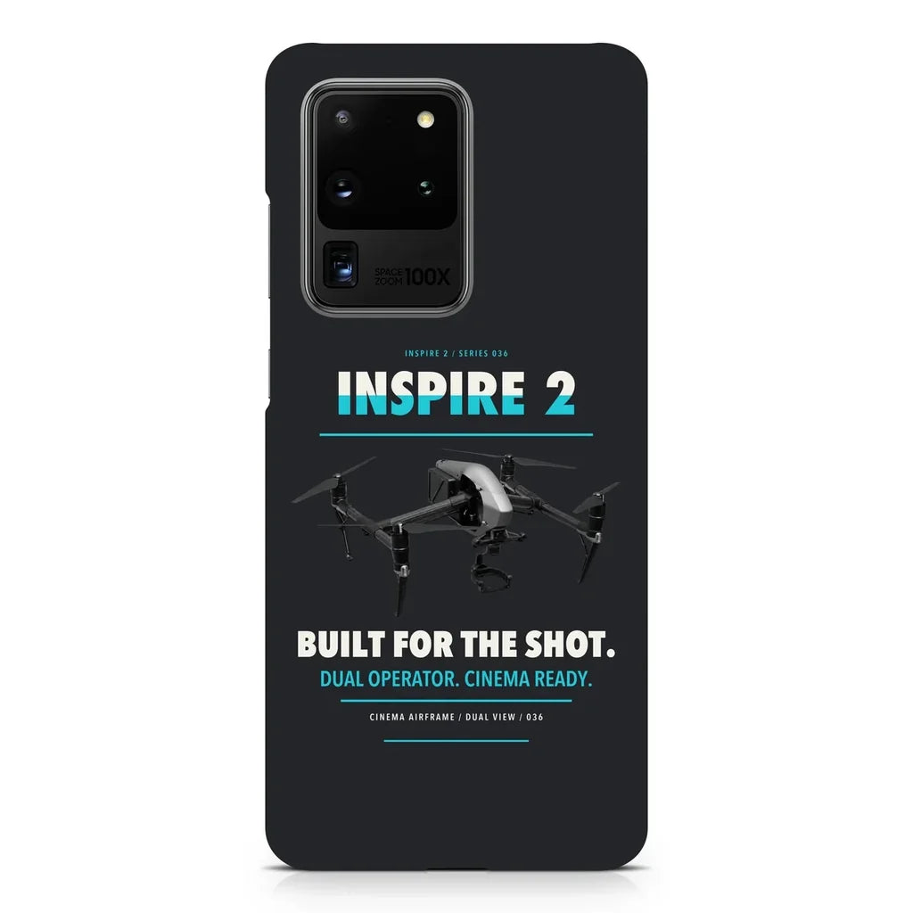 DJI Inspire 2 design on samsung case - black