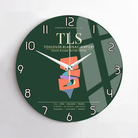 Thumbnail for Toulouse-Blagnac Airport TLS Wall-Clock No-Frame - Dark Green