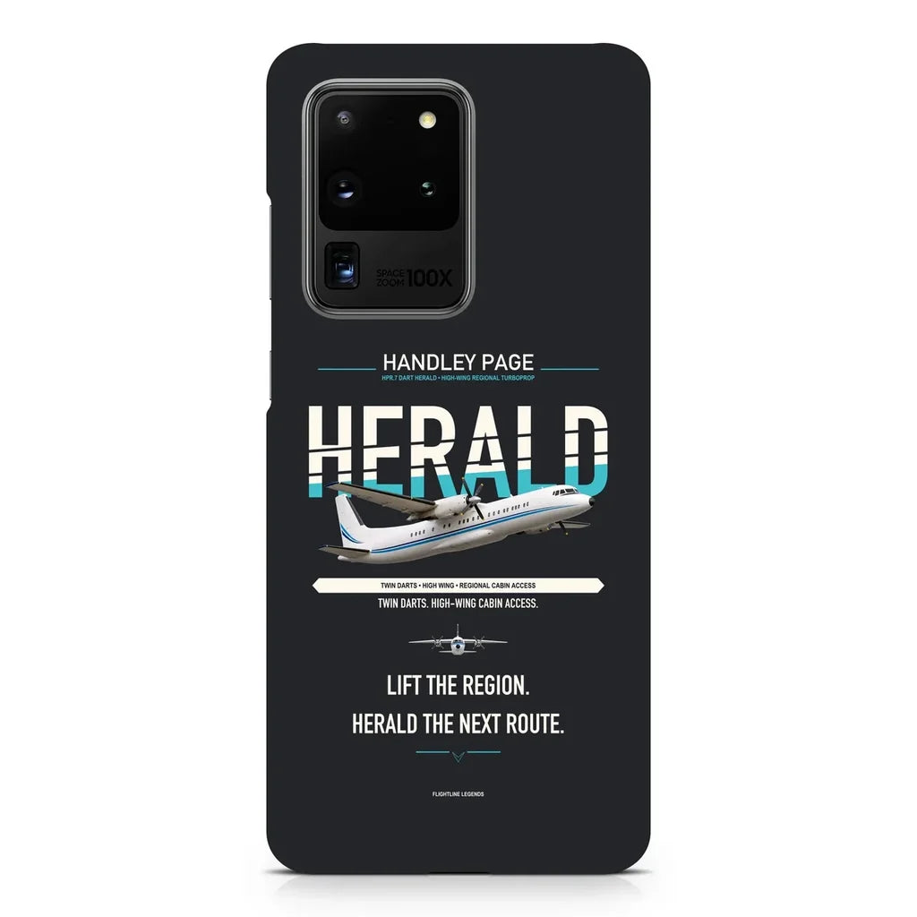 Handley Page HPR.7 Dart Herald design on samsung case - black