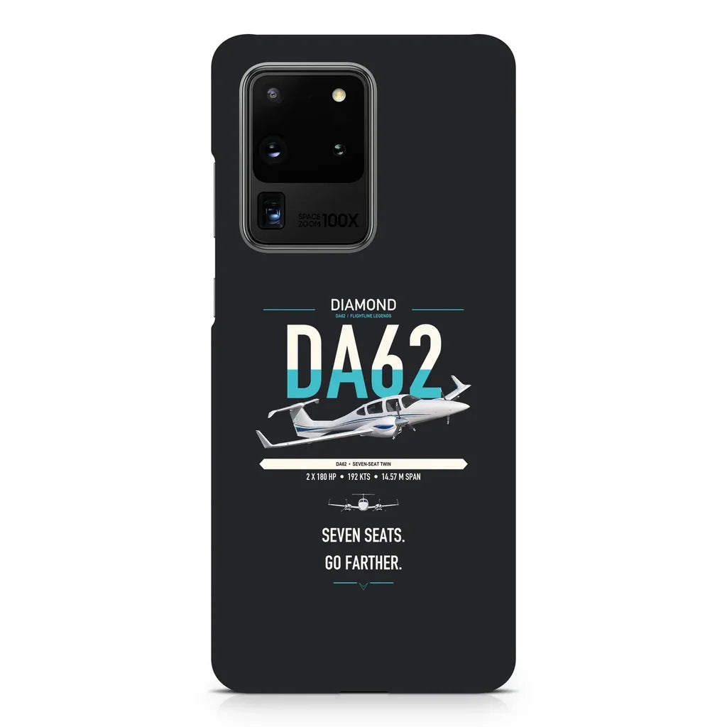 Diamond DA62 design on samsung case - black