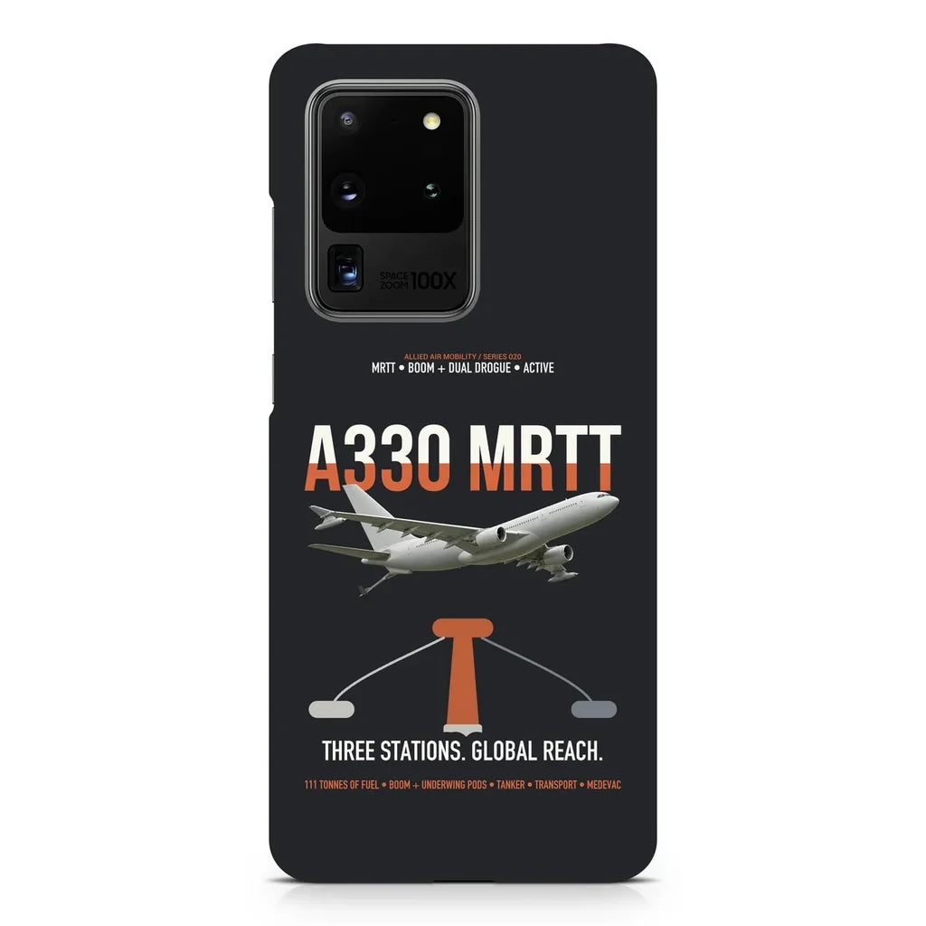 Airbus A330 MRTT design on samsung case - black