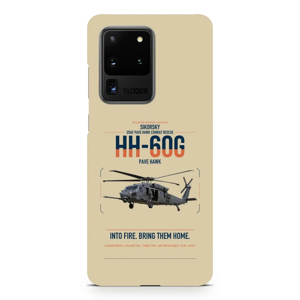 Sikorsky HH-60G Pave Hawk design on samsung case - beige