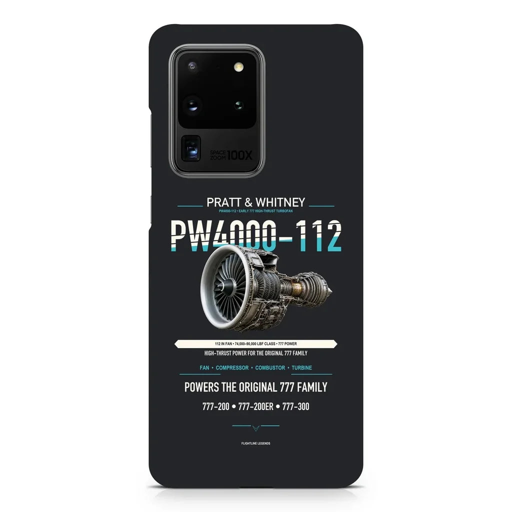 PW4000-112 design on samsung case - black