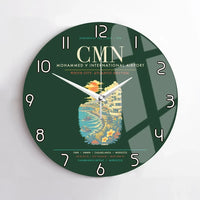 Thumbnail for Casablanca Mohammed V International Airport CMN Wall-Clock No-Frame - Dark Green