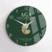 Thumbnail for Agadir Al Massira Airport AGA Wall-Clock No-Frame - Dark Green