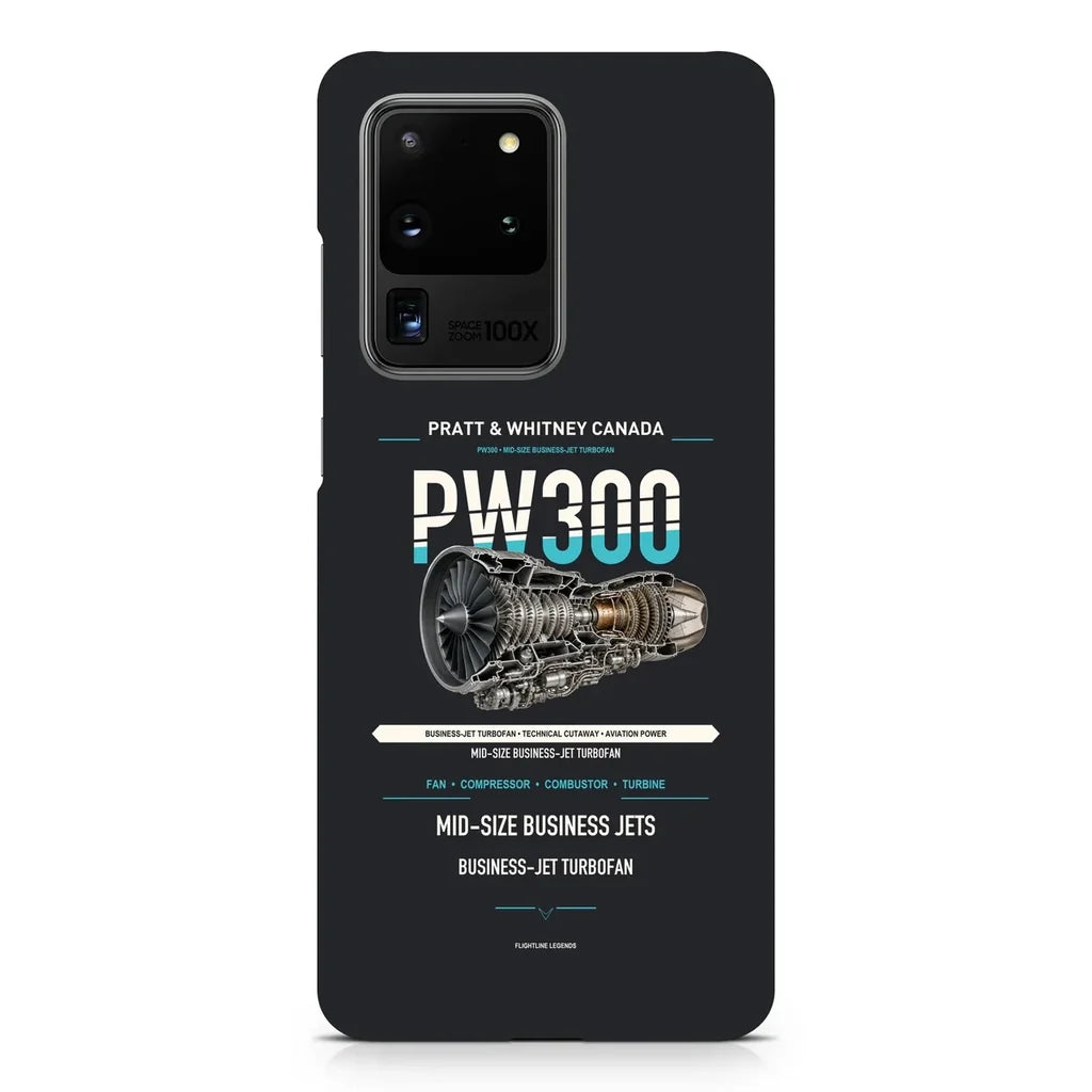 PW300 design on samsung case - black