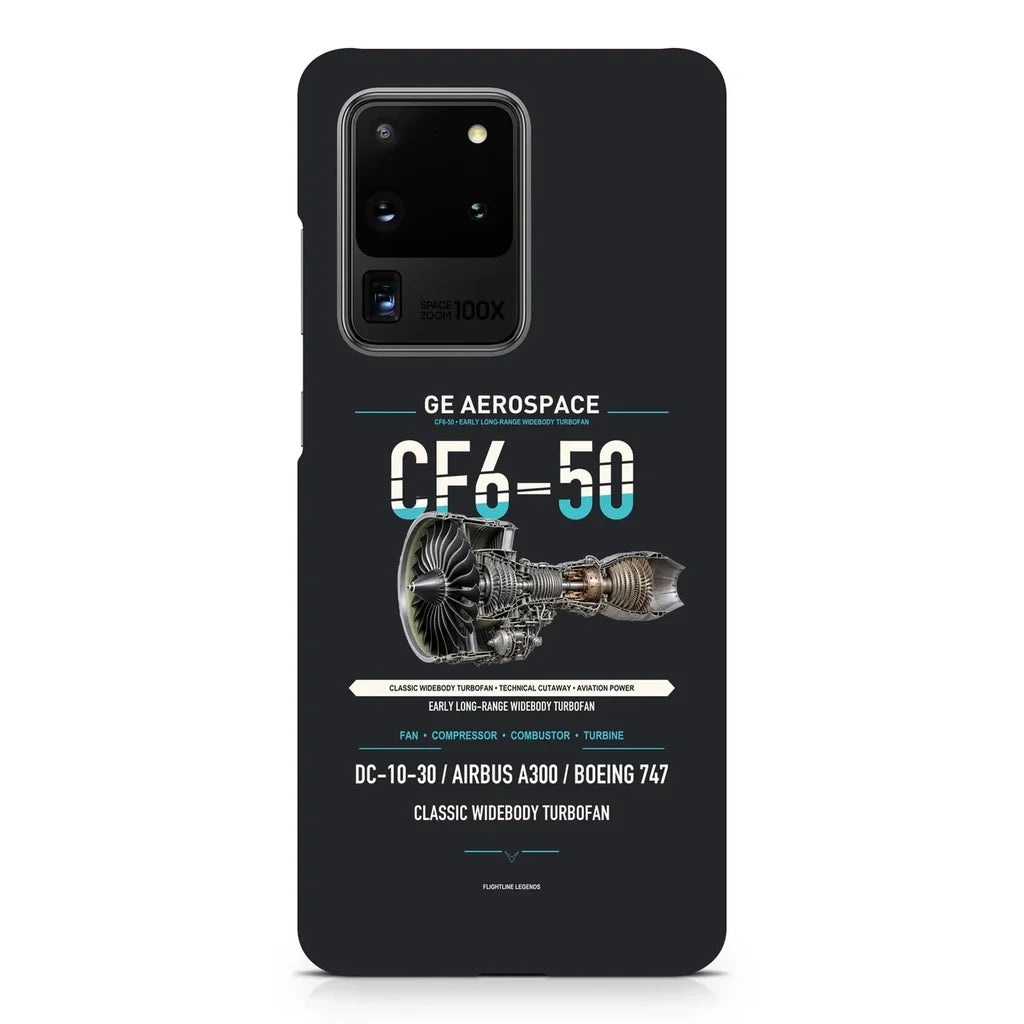 CF6-50 design on samsung case - black