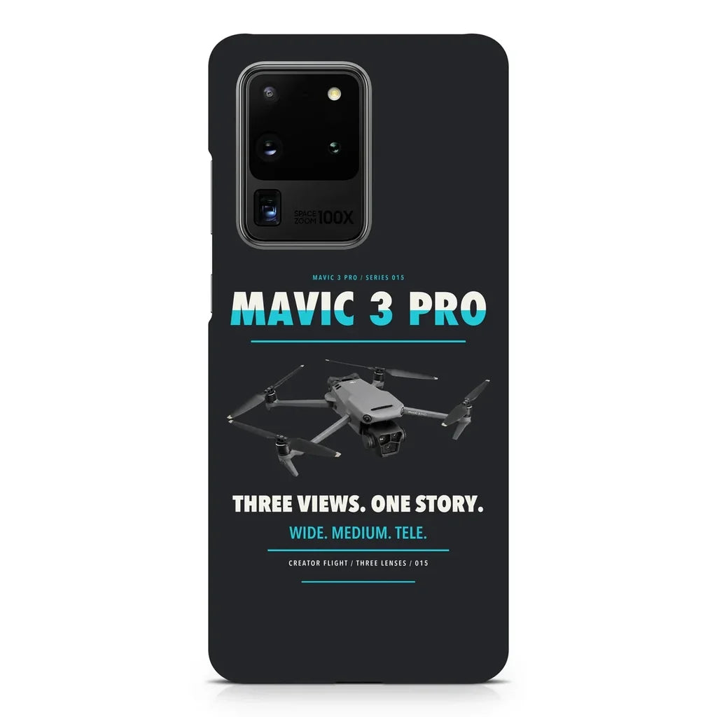 DJI Mavic 3 Pro design on samsung case - black