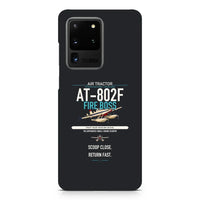 Thumbnail for Air Tractor AT-802F Fire Boss design on samsung case - black