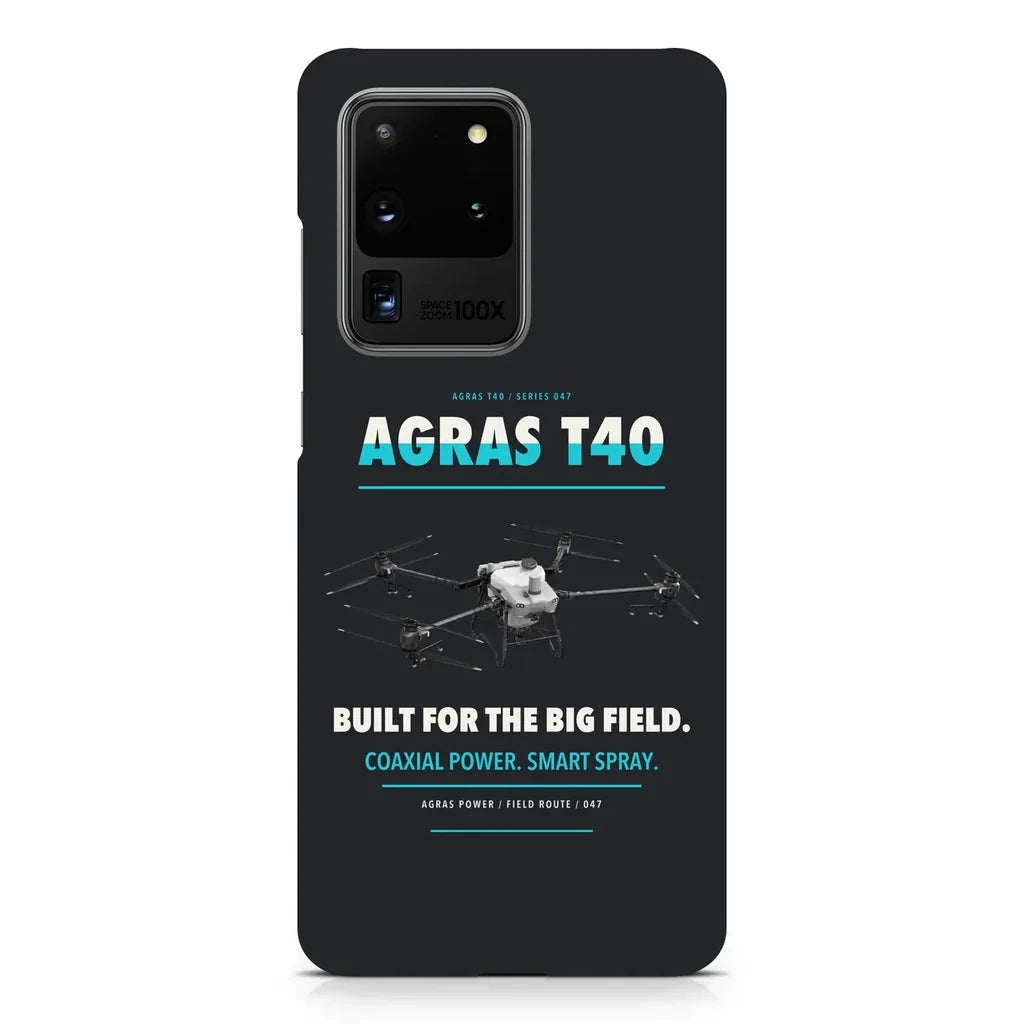 DJI Agras T40 design on samsung case - black