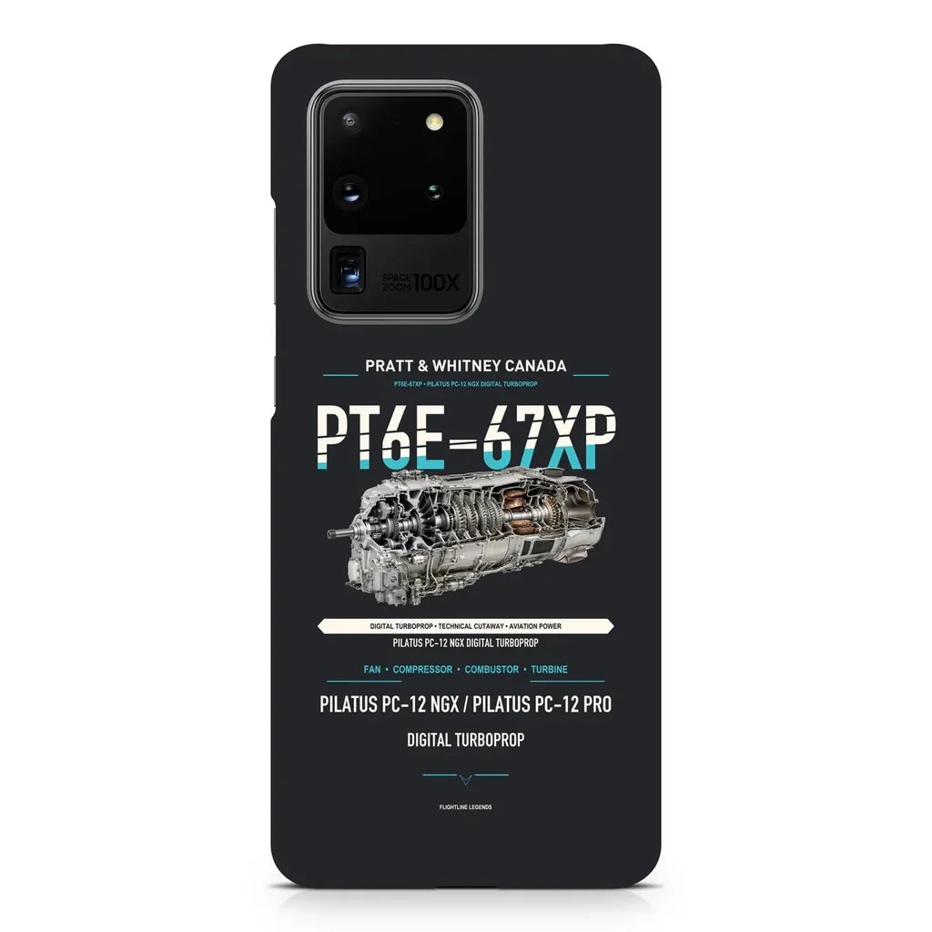 PT6E-67XP design on samsung case - black