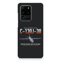 Thumbnail for C-130J-30 Super Hercules design on samsung case - black