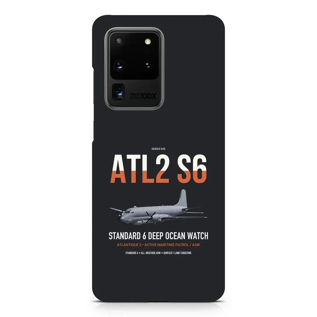 Atlantique 2 Standard 6 design on samsung case - black