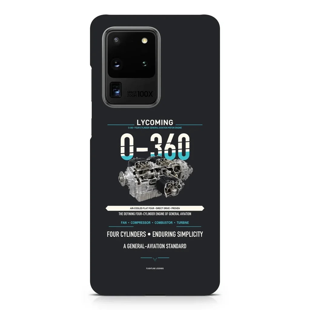 O-360 design on samsung case - black