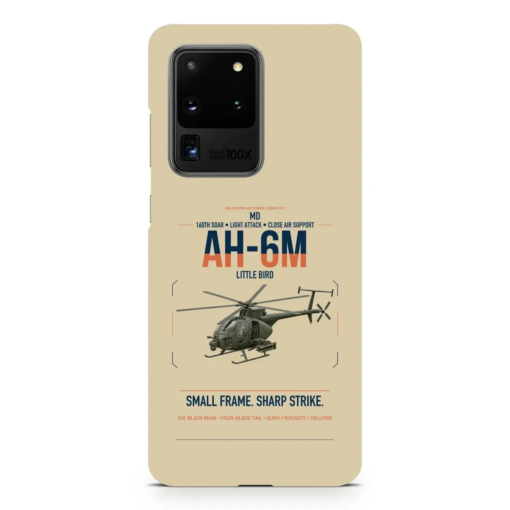 MD AH-6M Little Bird design on samsung case - beige
