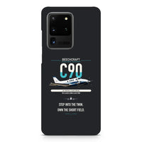 Thumbnail for Beechcraft King Air C90 design on samsung case - black