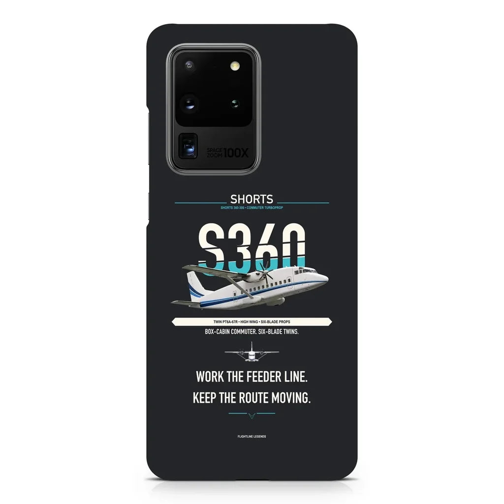 Shorts 360-300 design on samsung case - black