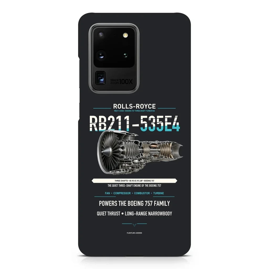 RB211-535E4 design on samsung case - black