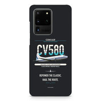 Thumbnail for Convair 580 design on samsung case - black