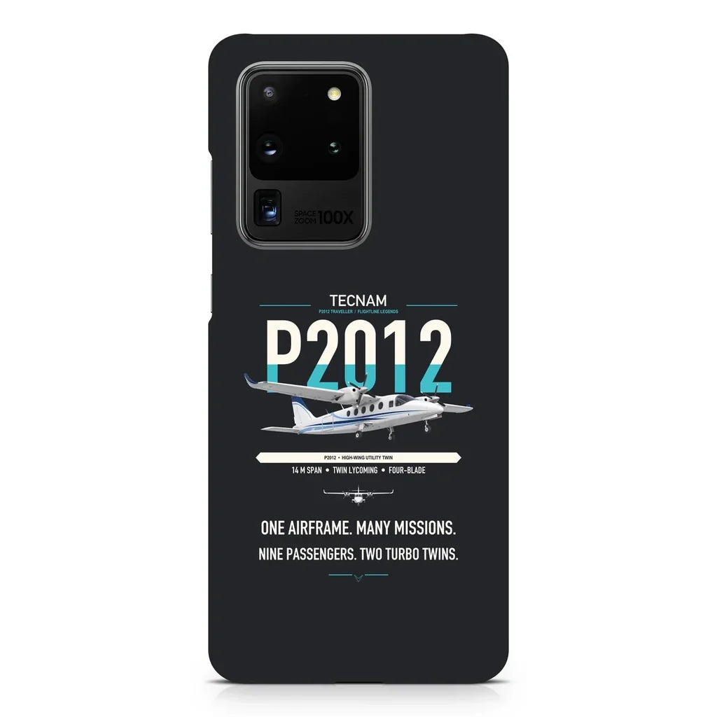 Tecnam P2012 Traveller design on samsung case - black