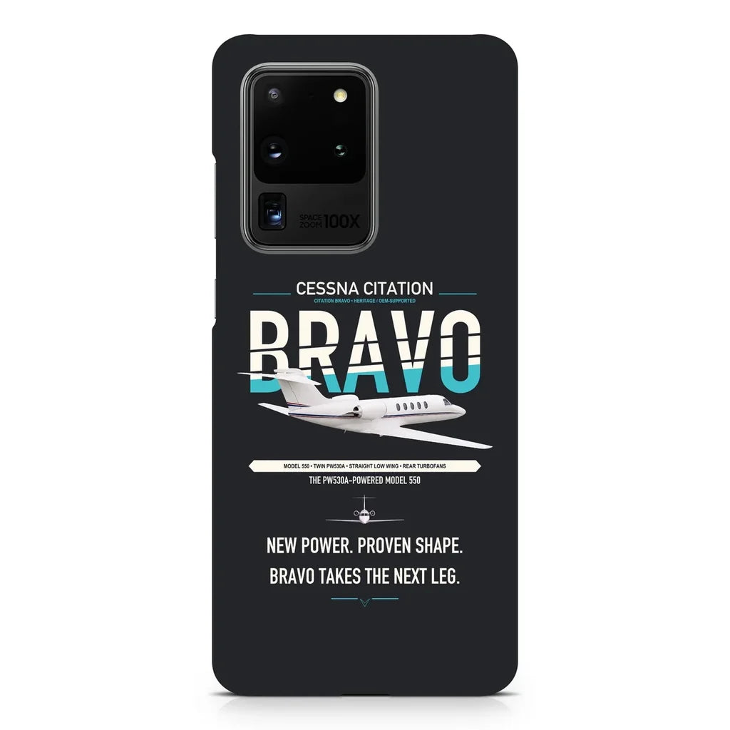 Cessna Citation Bravo design on samsung case - black