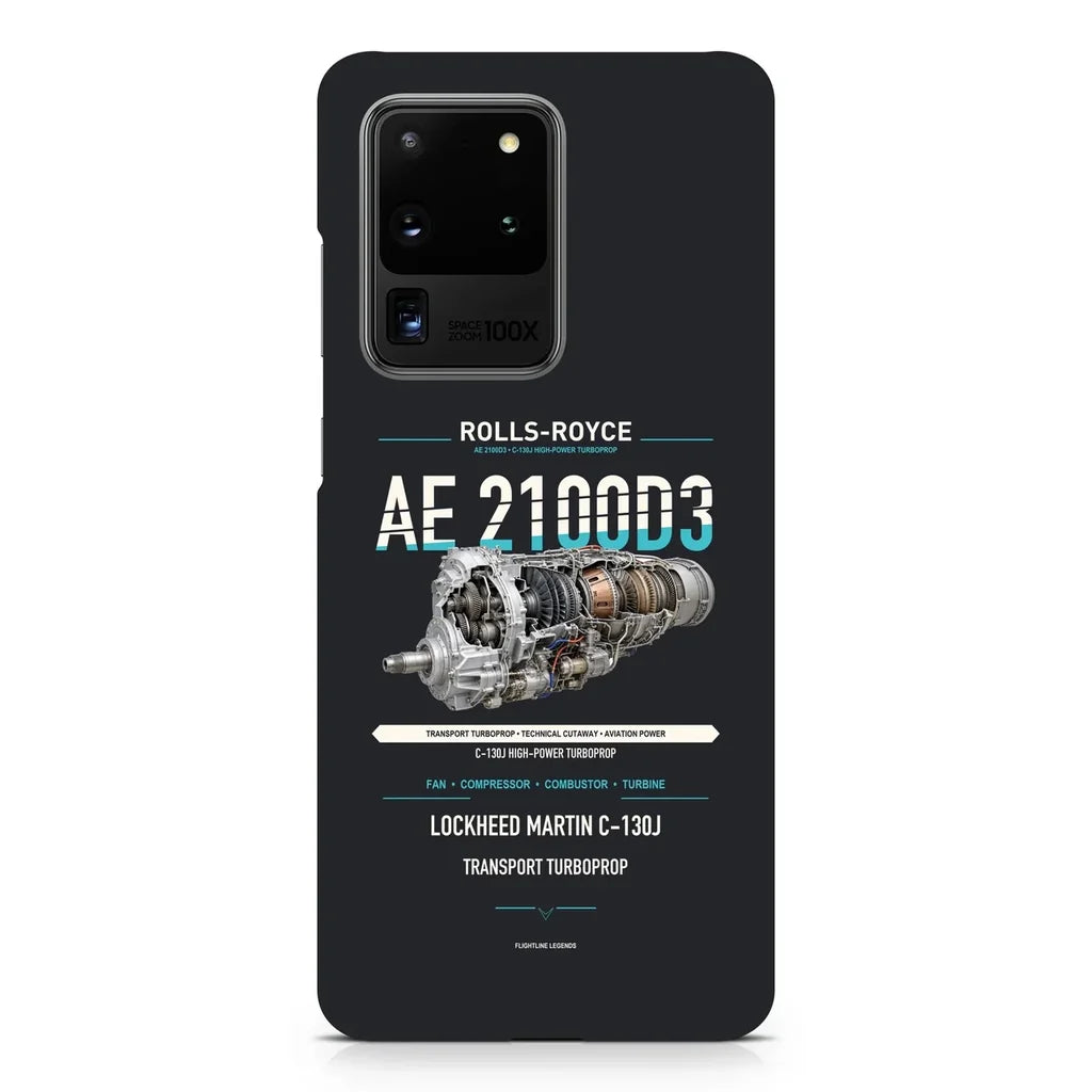 AE 2100D3 design on samsung case - black