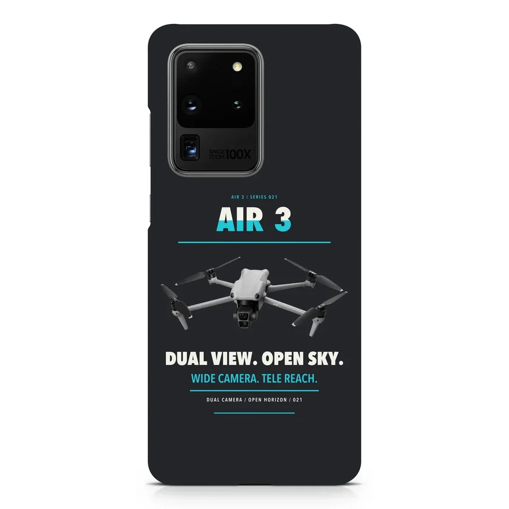 DJI Air 3 design on samsung case - black