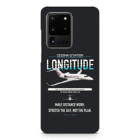 Thumbnail for Cessna Citation Longitude design on samsung case - black
