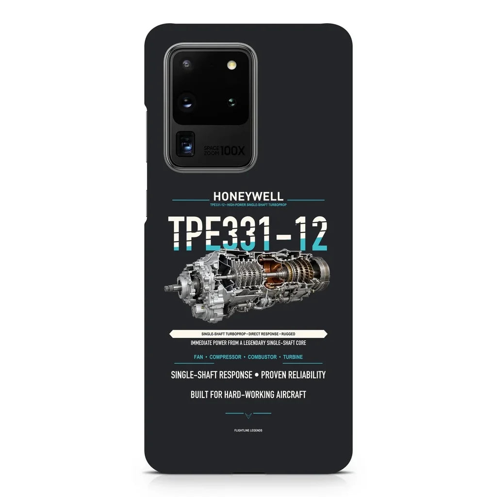 TPE331-12 design on samsung case - black