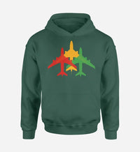 Thumbnail for Colourful 3 Airplanes Hoodie - view 6