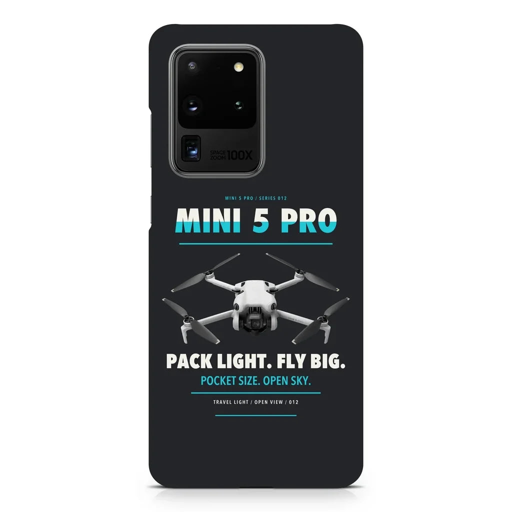 DJI Mini 5 Pro design on samsung case - black