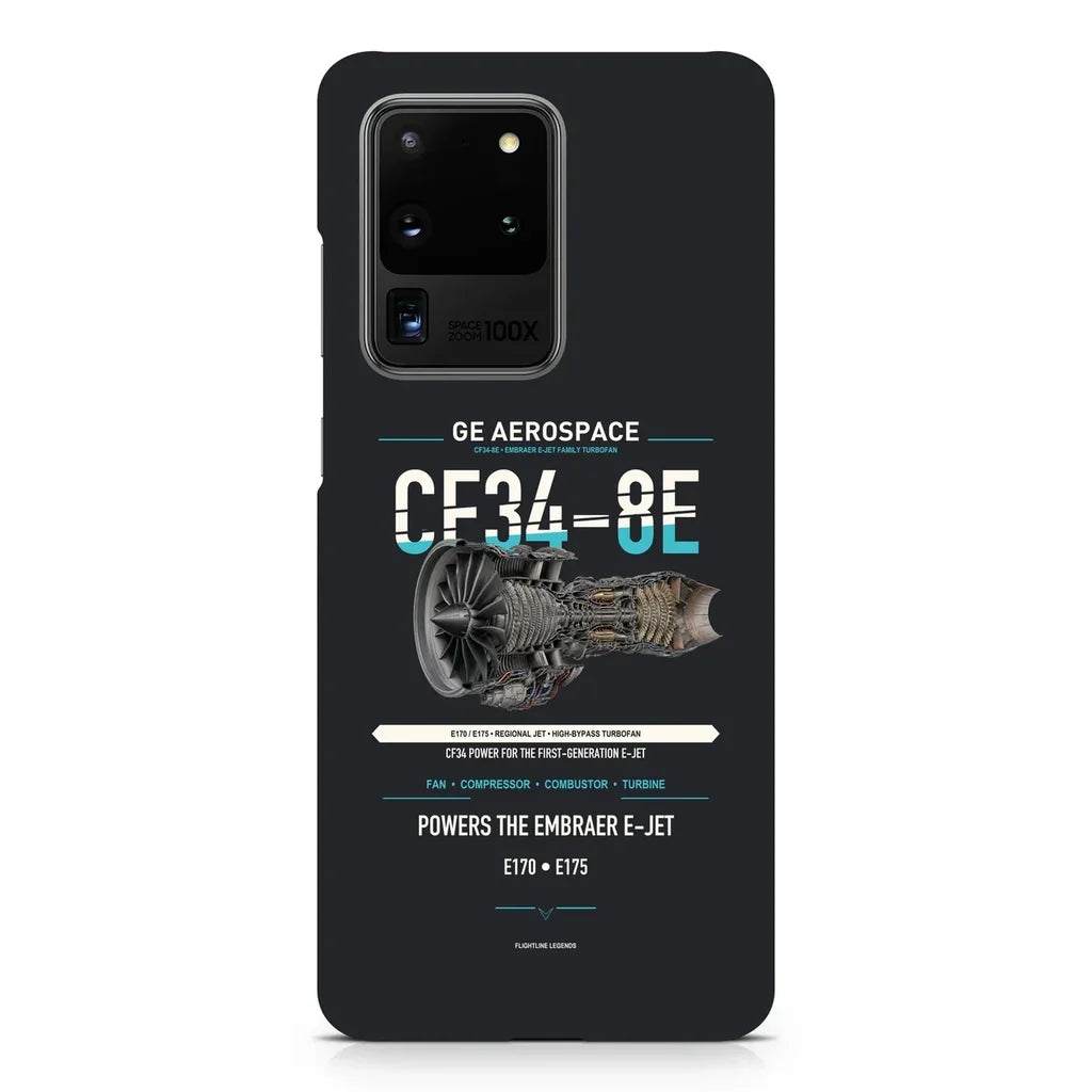 CF34-8E design on samsung case - black