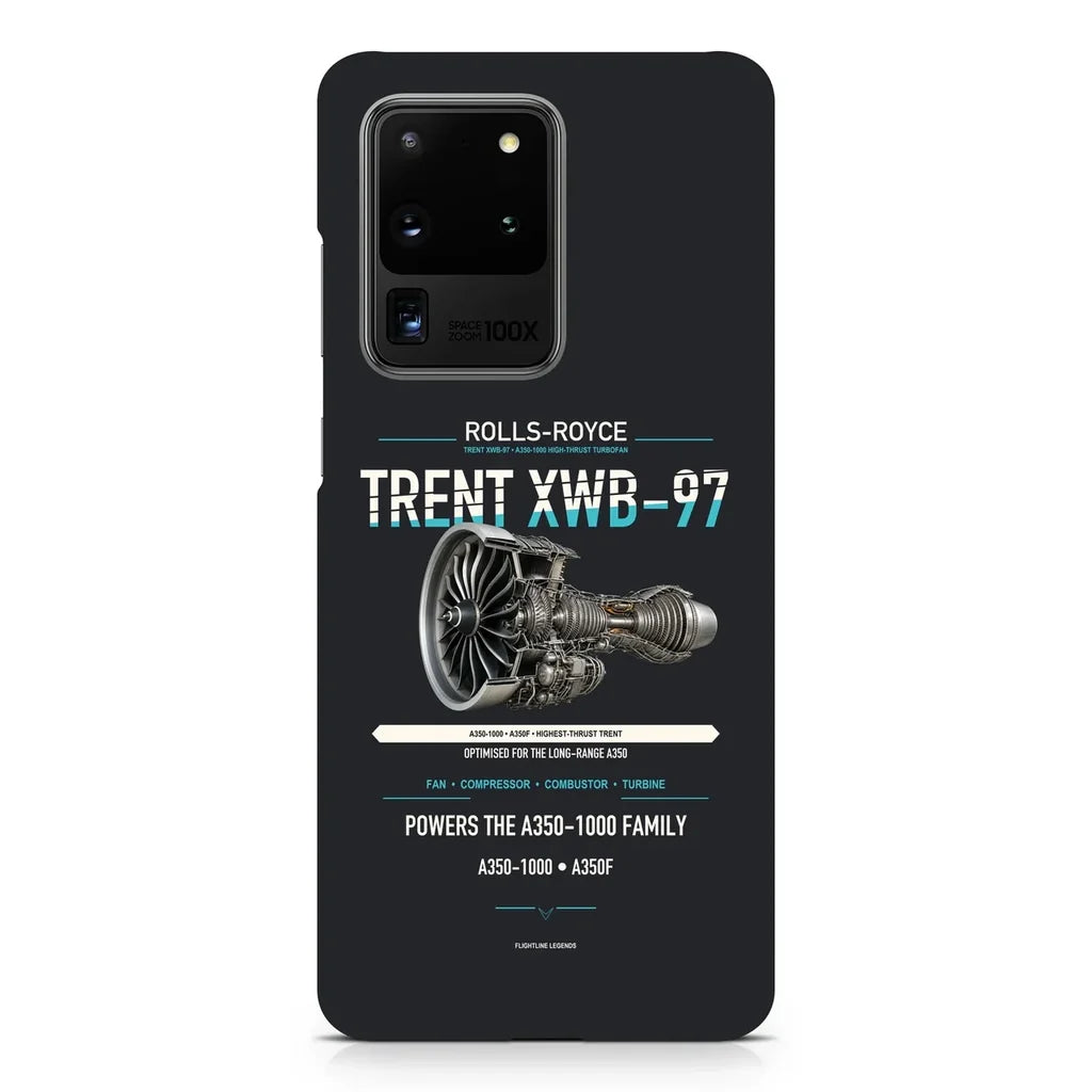 TRENT XWB-97 design on samsung case - black