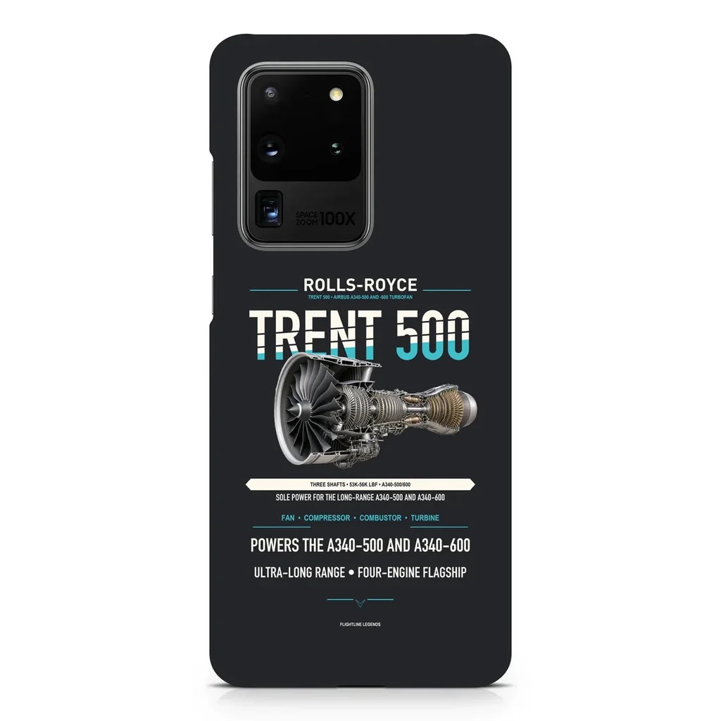TRENT 500 design on samsung case - black