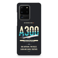 Thumbnail for Airbus A300C4-203 design on samsung case - black
