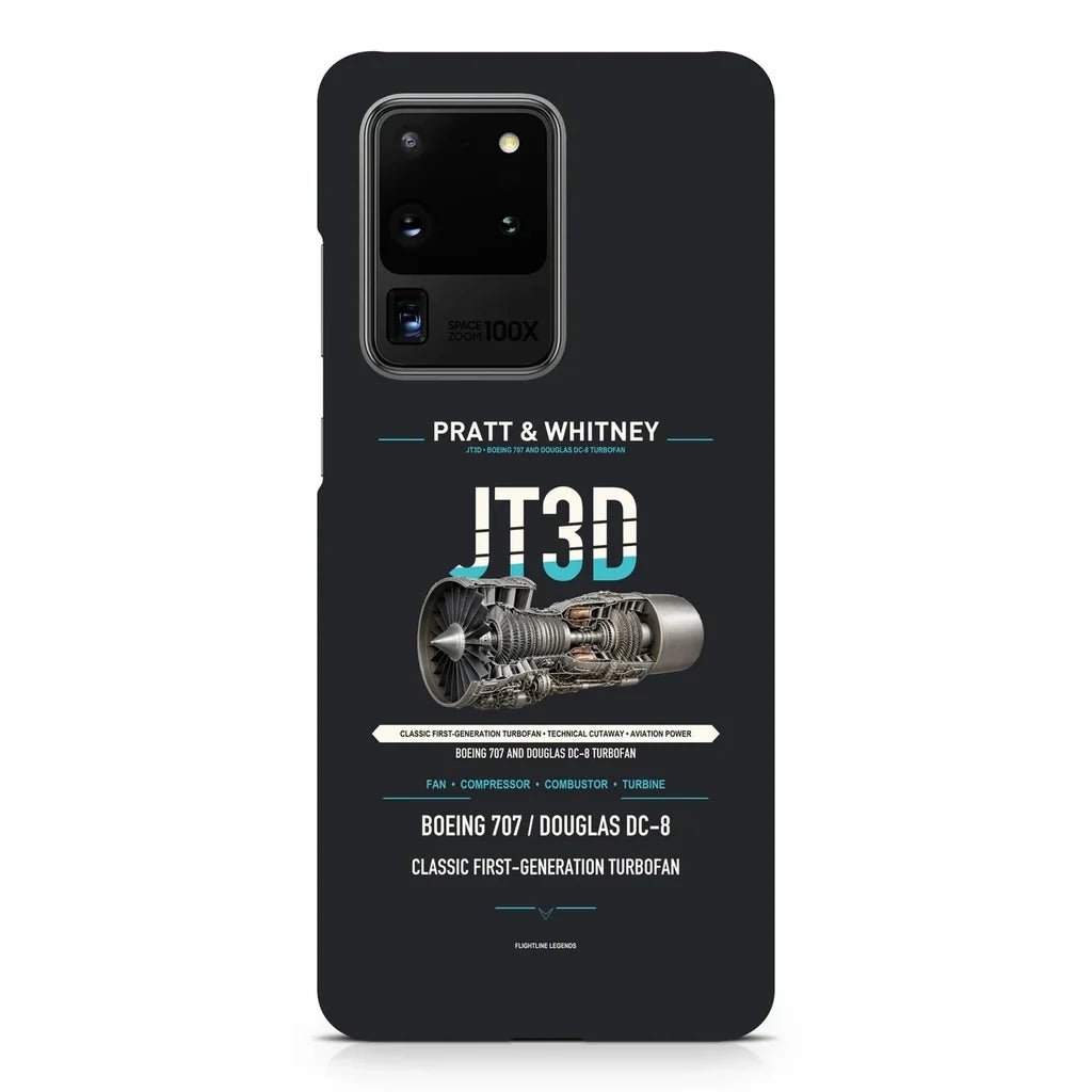 JT3D design on samsung case - black