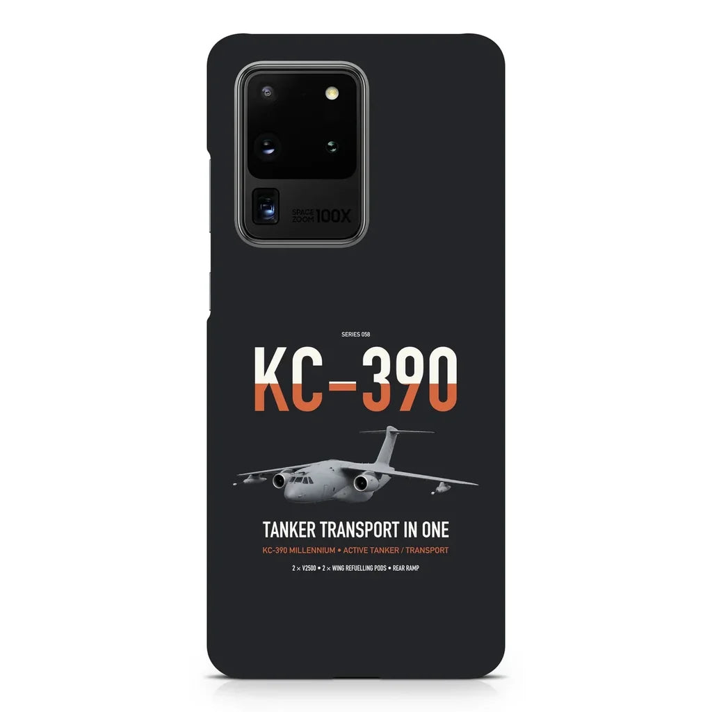 Embraer KC-390 Millennium design on samsung case - black