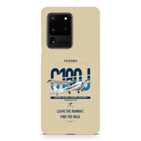 Thumbnail for Cessna 180J Skywagon design on samsung case - beige