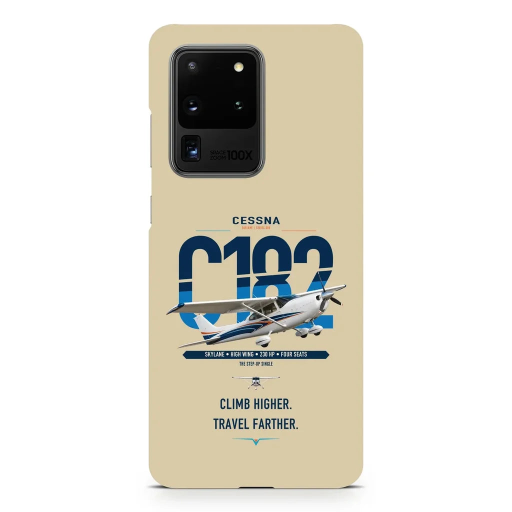 Cessna 182 Skylane design on samsung case - beige