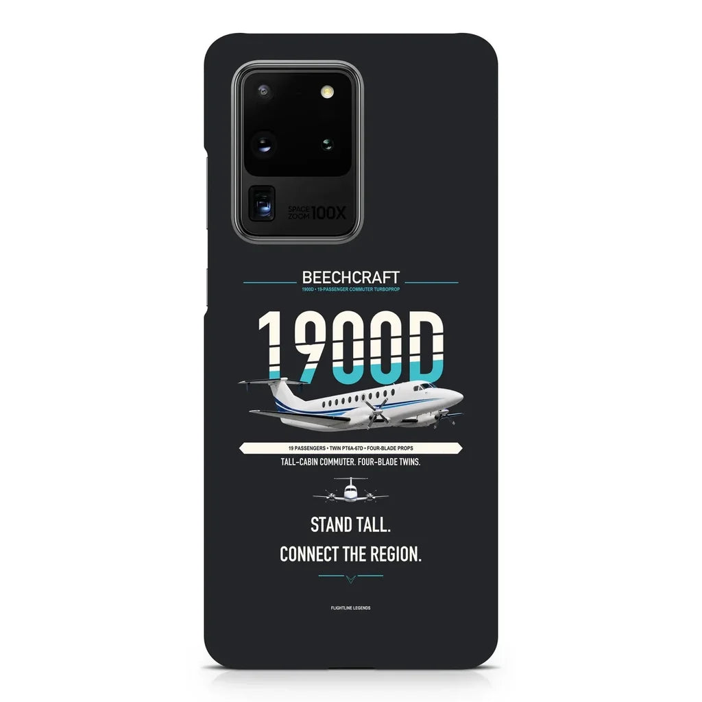Beechcraft 1900D design on samsung case - black