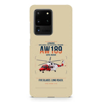 Thumbnail for Leonardo AW189 design on samsung case - beige