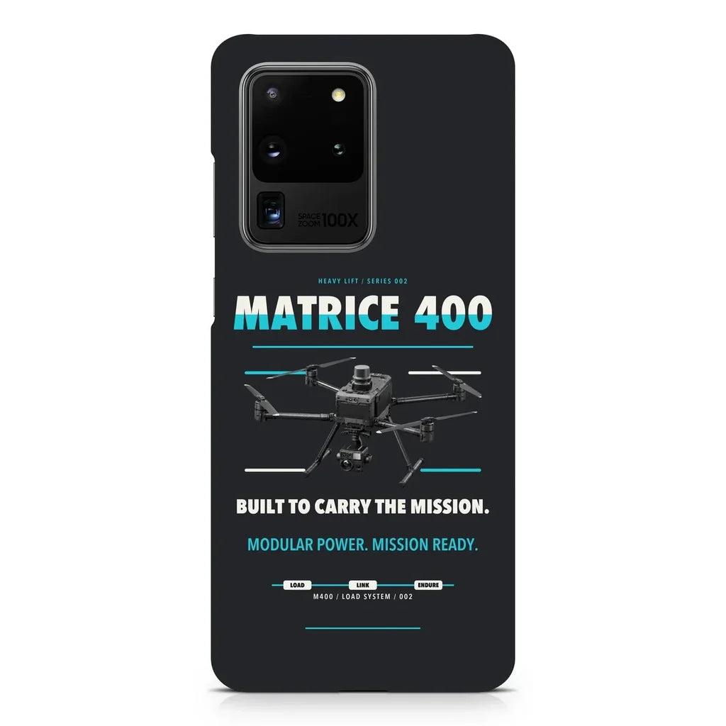 DJI Matrice 400 design on samsung case - black