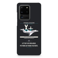 Thumbnail for Cessna Citation X+ design on samsung case - black