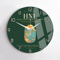 Thumbnail for Honolulu Daniel K. Inouye International Airport HNL Wall-Clock No-Frame - Dark Green