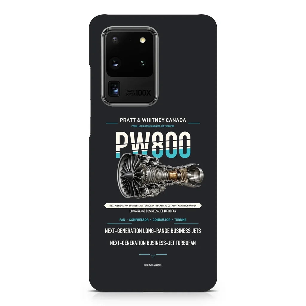 PW800 design on samsung case - black