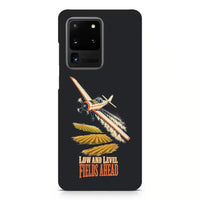 Thumbnail for Low And Level Fields Ahead design on samsung case - black